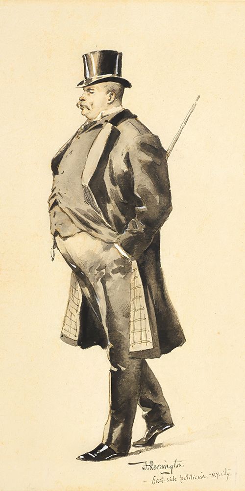 An East Side Politician 1894 art print by Frederic Remington for $57.95 CAD