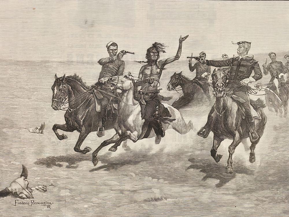 Arrest of a Blackfeet murderer 1888 art print by Frederic Remington for $57.95 CAD