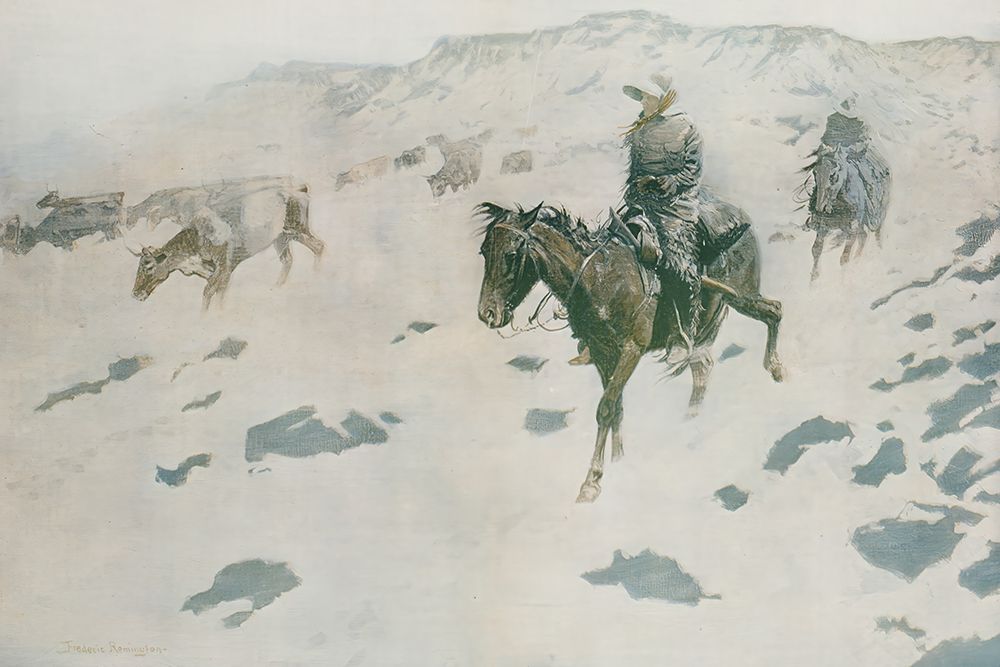 Drifting before the storm 1904 art print by Frederic Remington for $57.95 CAD