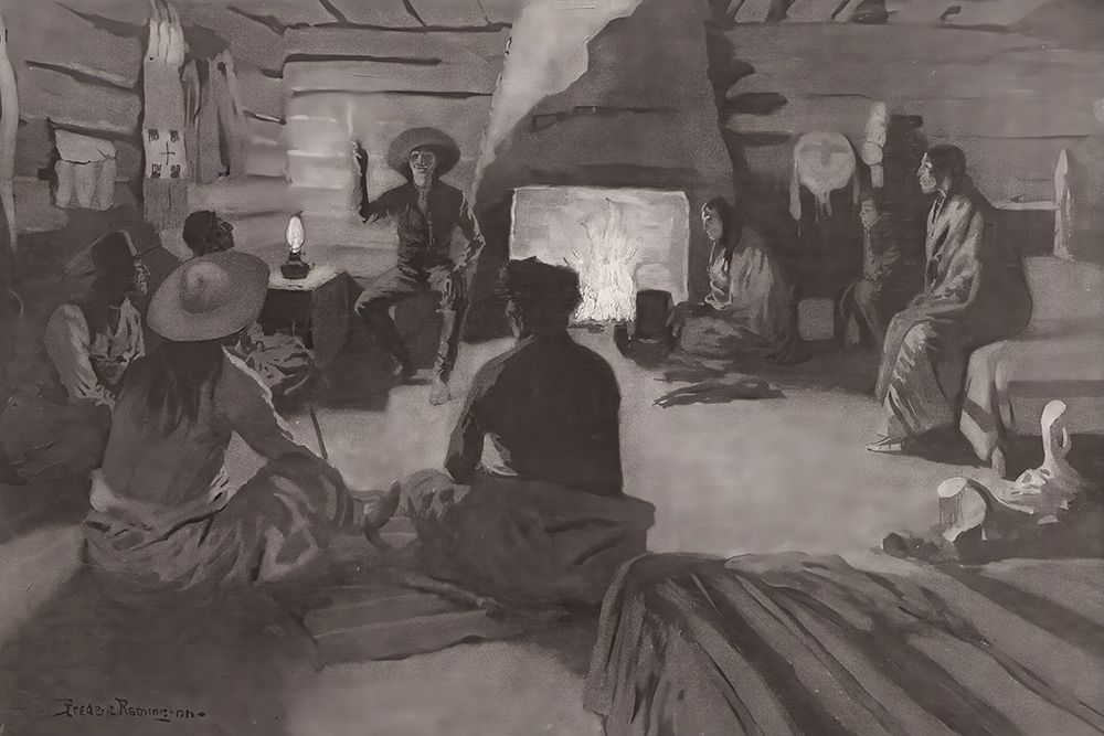 Fact or fiction 1902 art print by Frederic Remington for $57.95 CAD