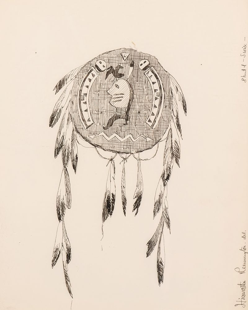 Illustration for The Song of Hiawatha 1889 art print by Frederic Remington for $57.95 CAD