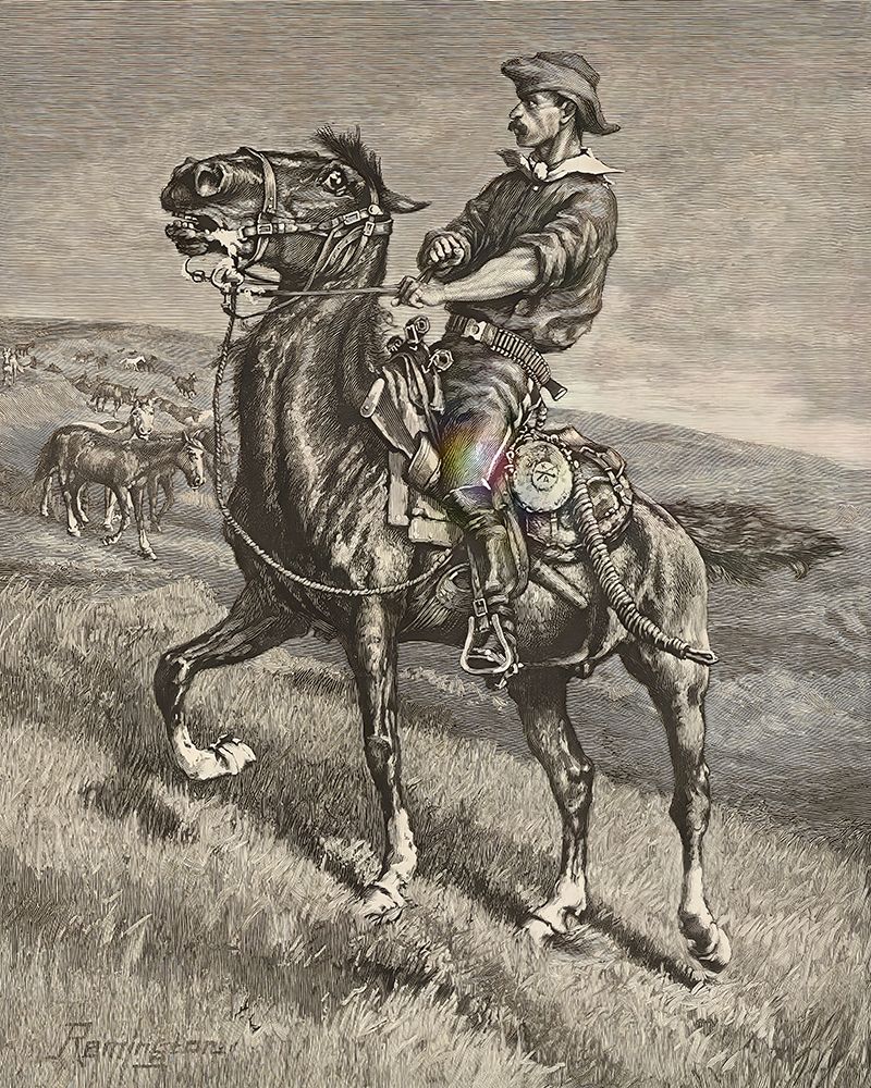 In from the night herd 1886 art print by Frederic Remington for $57.95 CAD