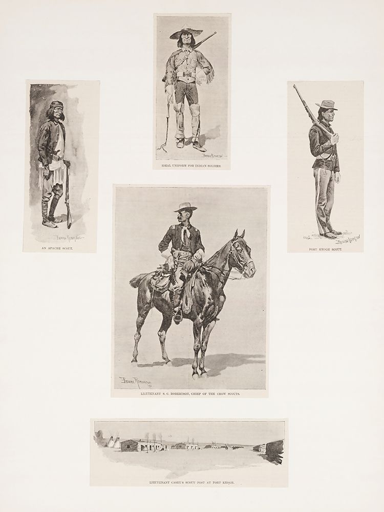 Indians as irregular cavalry 1890 art print by Frederic Remington for $57.95 CAD