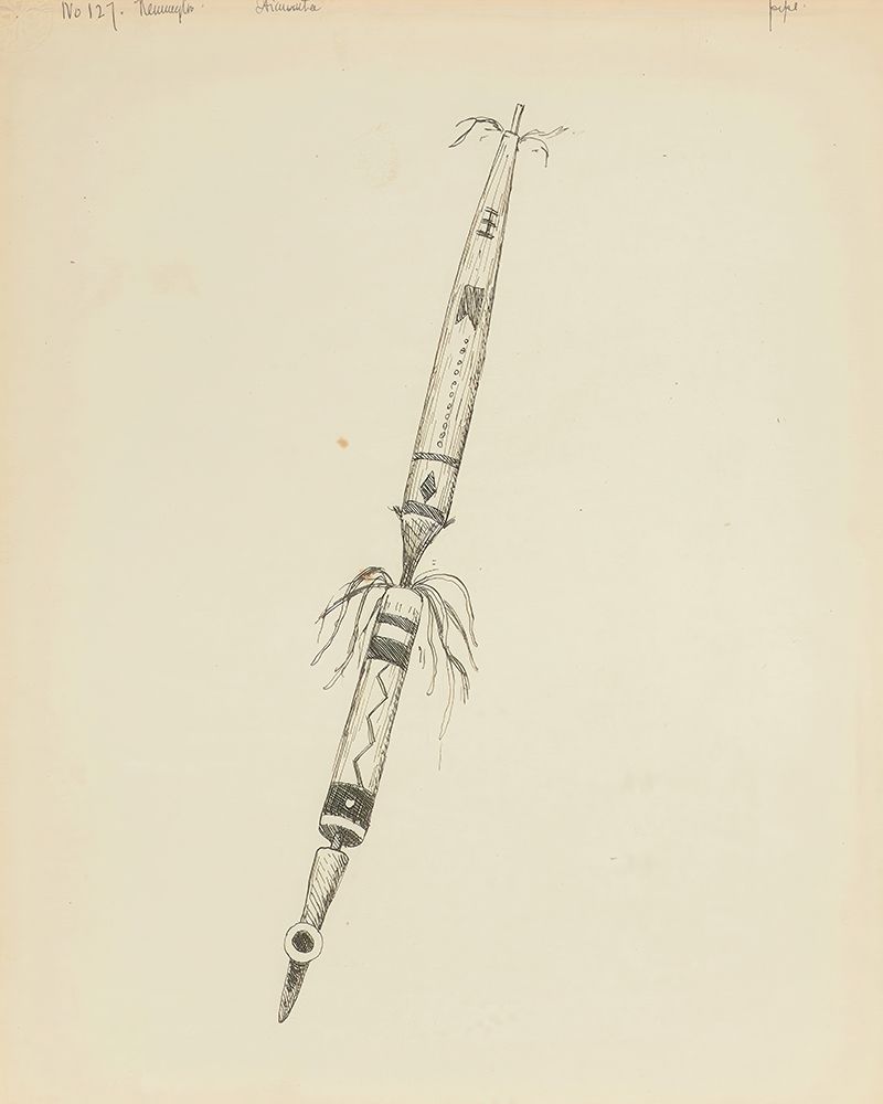 Pipe, illustration from The Song of Hiawatha 1889 art print by Frederic Remington for $57.95 CAD