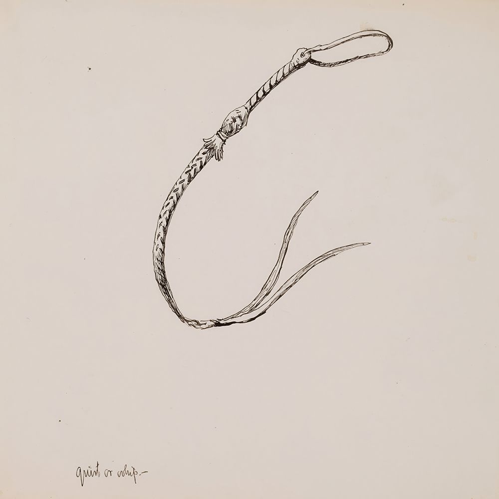 Quirt or Whip 1891 art print by Frederic Remington for $57.95 CAD