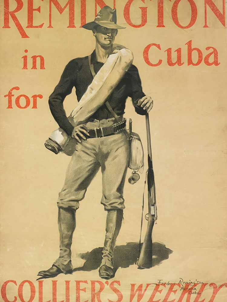 Remington In Cuba for Colliers Weekly 1899 art print by Frederic Remington for $57.95 CAD