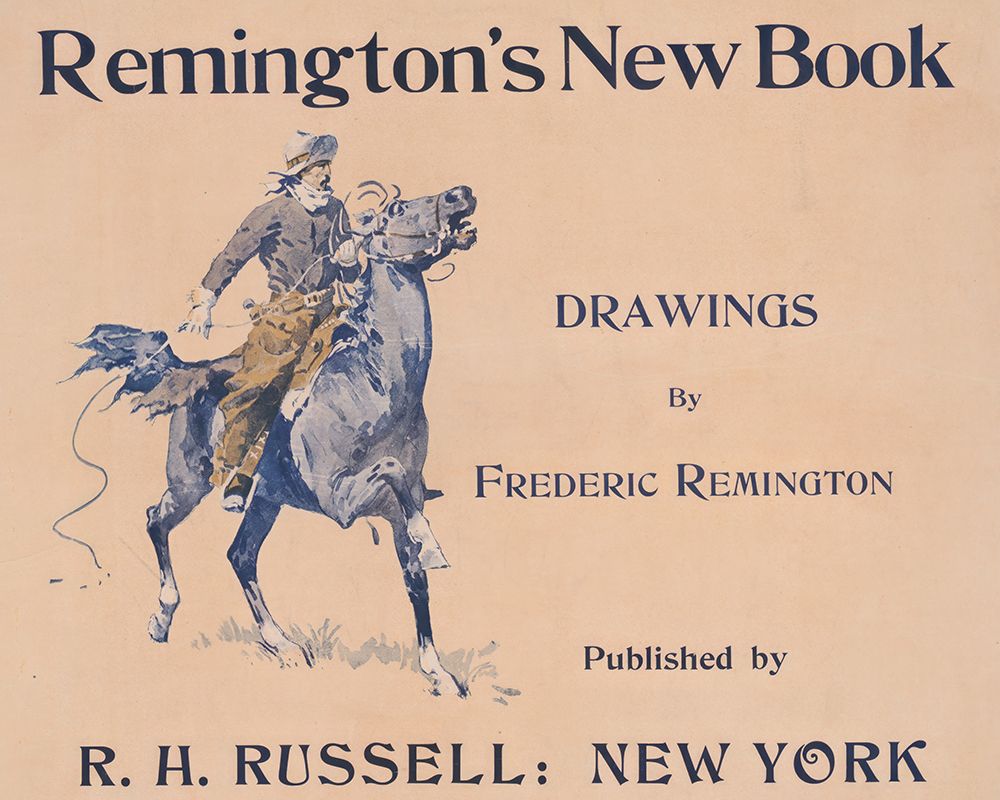 Remingtons new book, drawings by Frederic Remington 1890 art print by Frederic Remington for $57.95 CAD