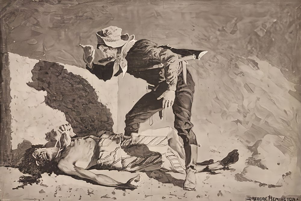 The dying Cacique 1889 art print by Frederic Remington for $57.95 CAD