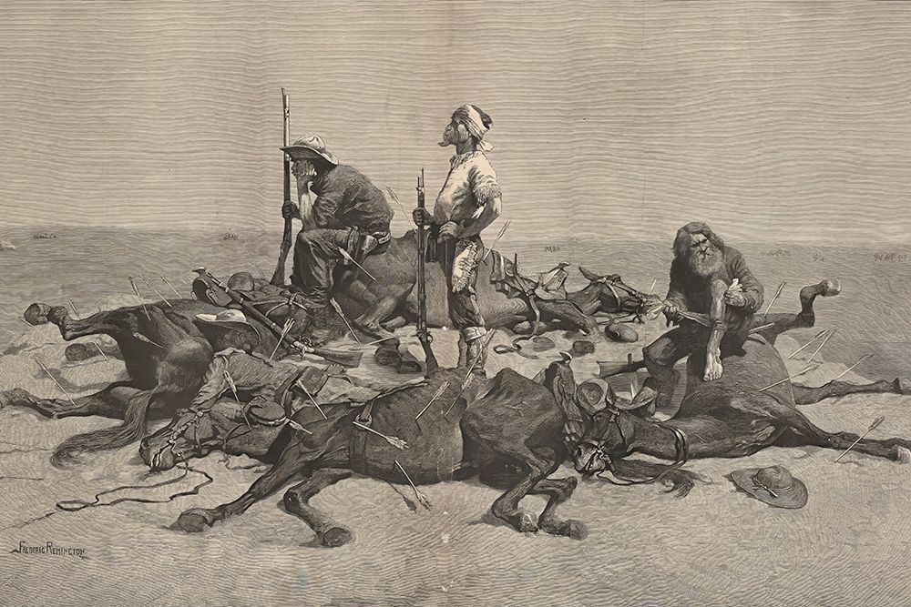 The Last Lull in the Fight 1889 art print by Frederic Remington for $57.95 CAD