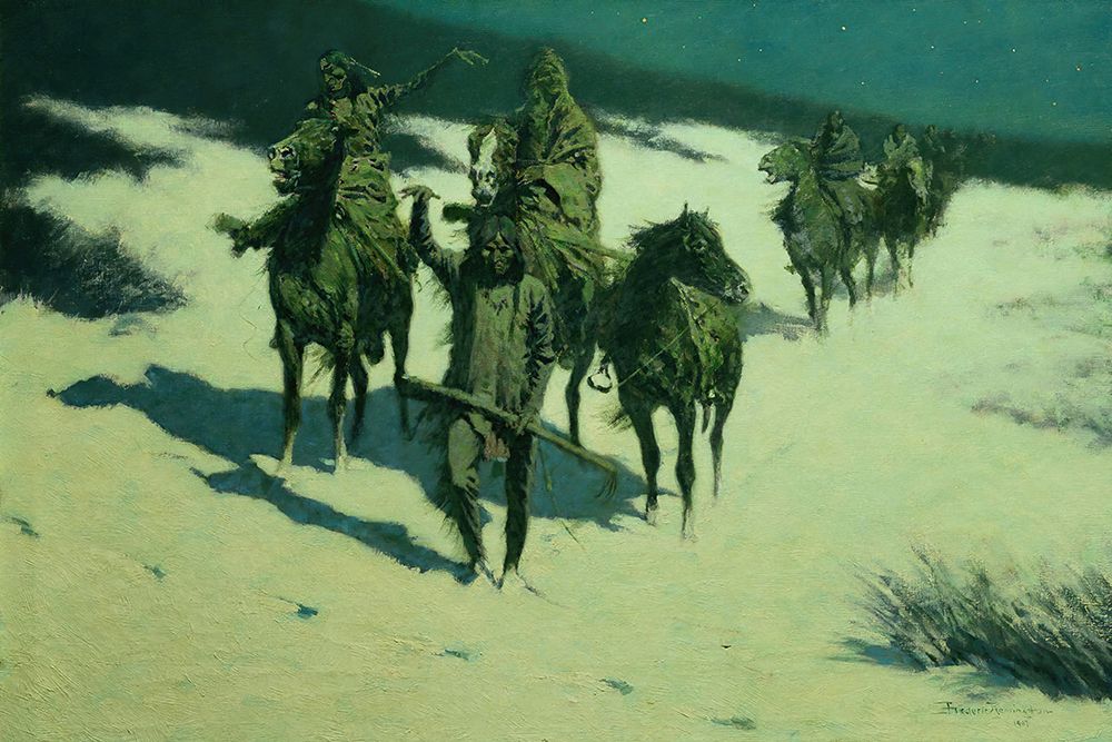 The Trail of the Shod Horse 1907 art print by Frederic Remington for $57.95 CAD