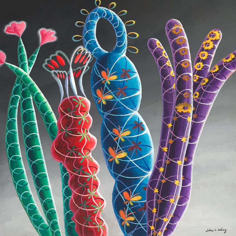 Floral Fantasia I art print by John Z. Wang for $57.95 CAD