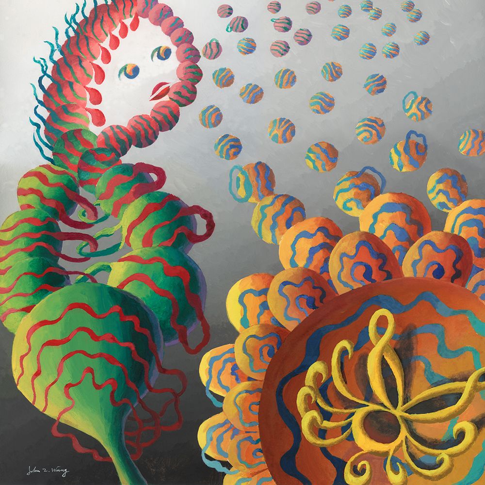 Floral Fantasia II art print by John Z. Wang for $57.95 CAD