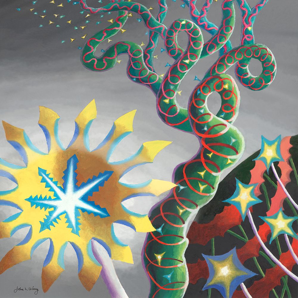 Floral Fantasia III art print by John Z. Wang for $57.95 CAD