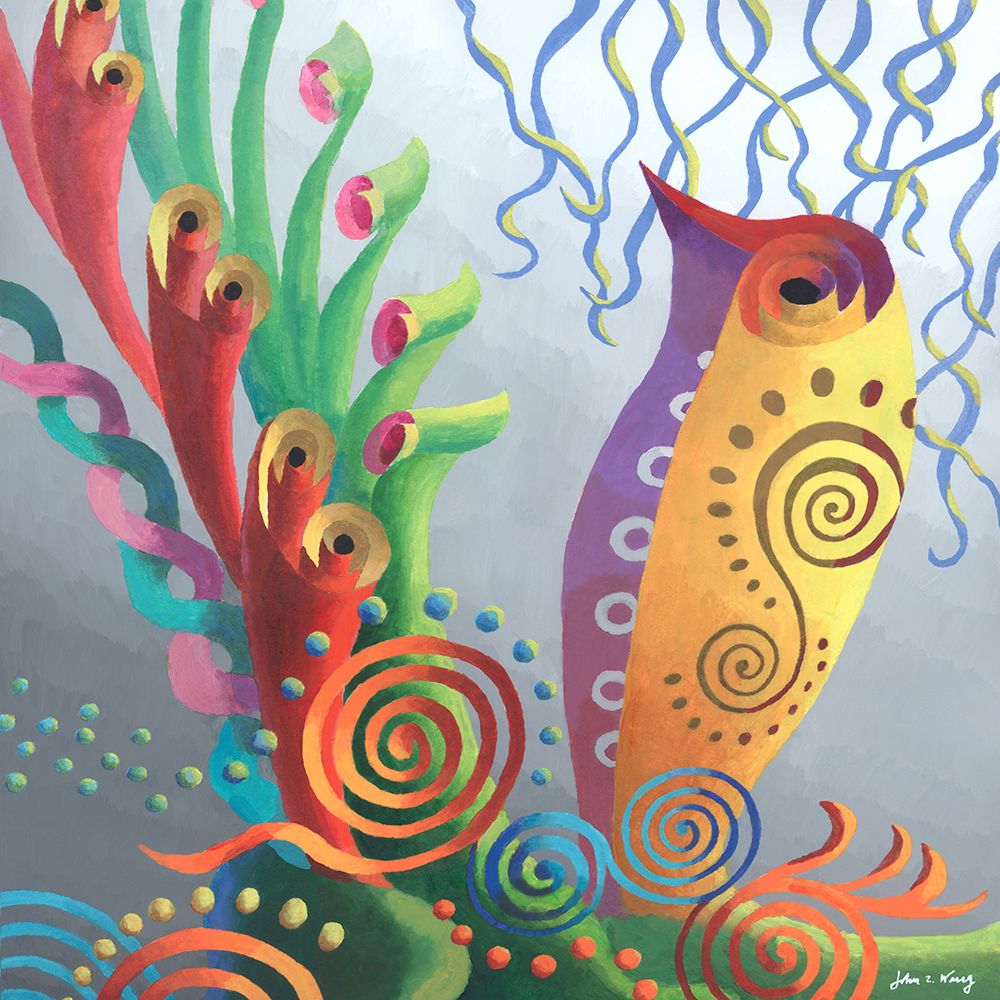 Floral Fantasia IV art print by John Z. Wang for $57.95 CAD