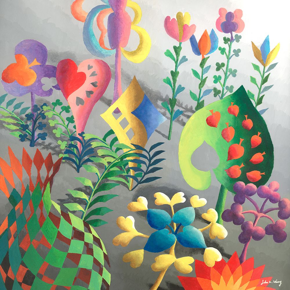 Floral Fantasia V art print by John Z. Wang for $57.95 CAD
