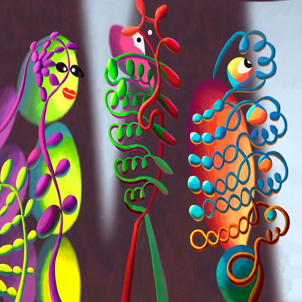 Three Magicians art print by John Z. Wang for $57.95 CAD