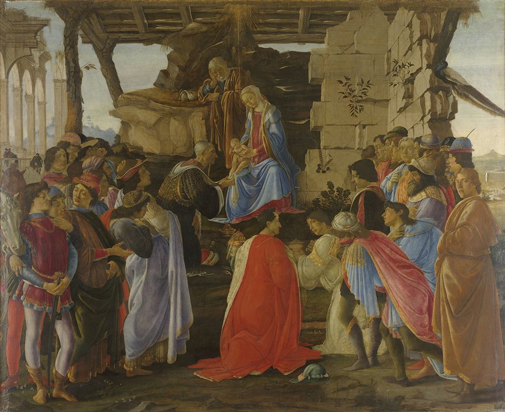 Adoration of the Magi ca 1476 art print by Sandro Botticelli for $57.95 CAD