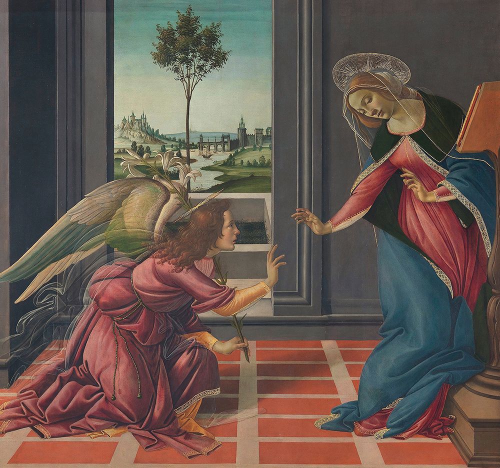 Annunciation 1489 art print by Sandro Botticelli for $57.95 CAD