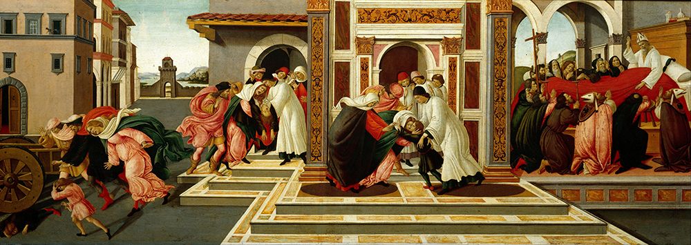 Last Miracle And The Death Of St. Zenobius ca 1500 art print by Sandro Botticelli for $57.95 CAD