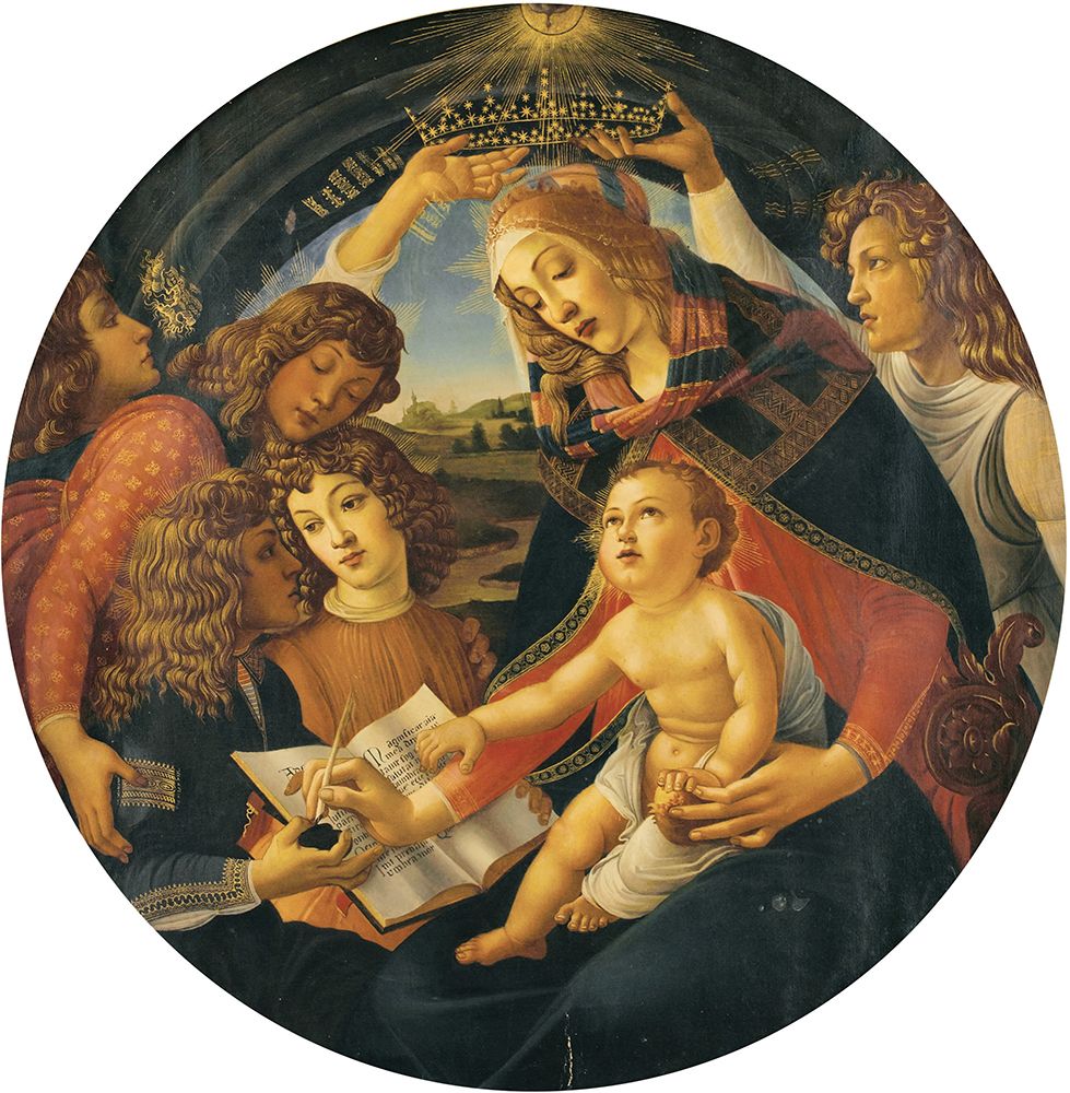 Madonna of the Magnificat 19th Century art print by Sandro Botticelli for $57.95 CAD