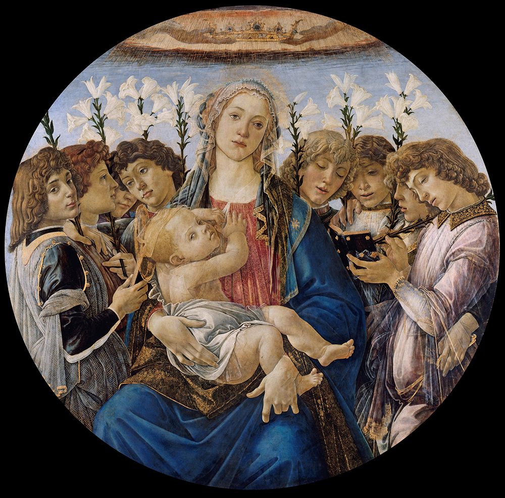 Mary with the Child and Singing Angels ca 1477 art print by Sandro Botticelli for $57.95 CAD