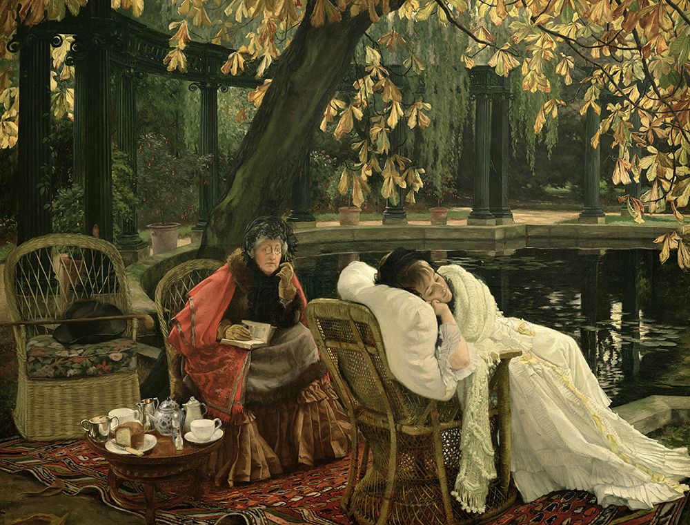 A Convalescent ca 1876 art print by James Tissot for $57.95 CAD