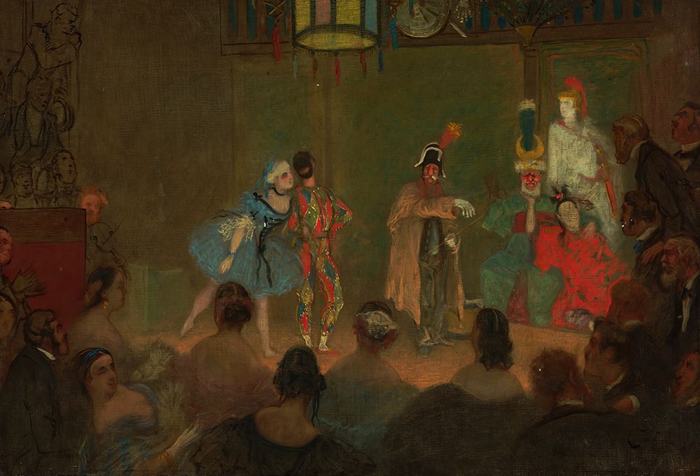 A Theatrical Evening at Prince Napoleons House art print by James Tissot for $57.95 CAD