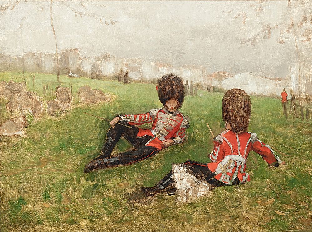 Coldstream fifers, St Jamess Park, London art print by James Tissot for $57.95 CAD