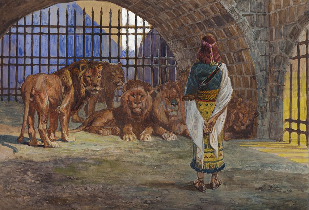 Daniel in the Lions Den art print by James Tissot for $57.95 CAD