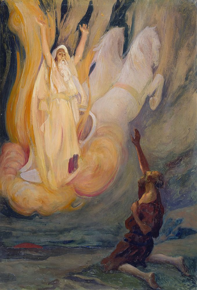 Elijah Ascends in a Chariot of Fire art print by James Tissot for $57.95 CAD