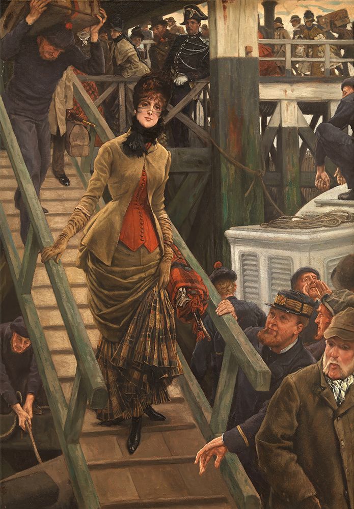 Embarkation at Calais ca 1883 art print by James Tissot for $57.95 CAD