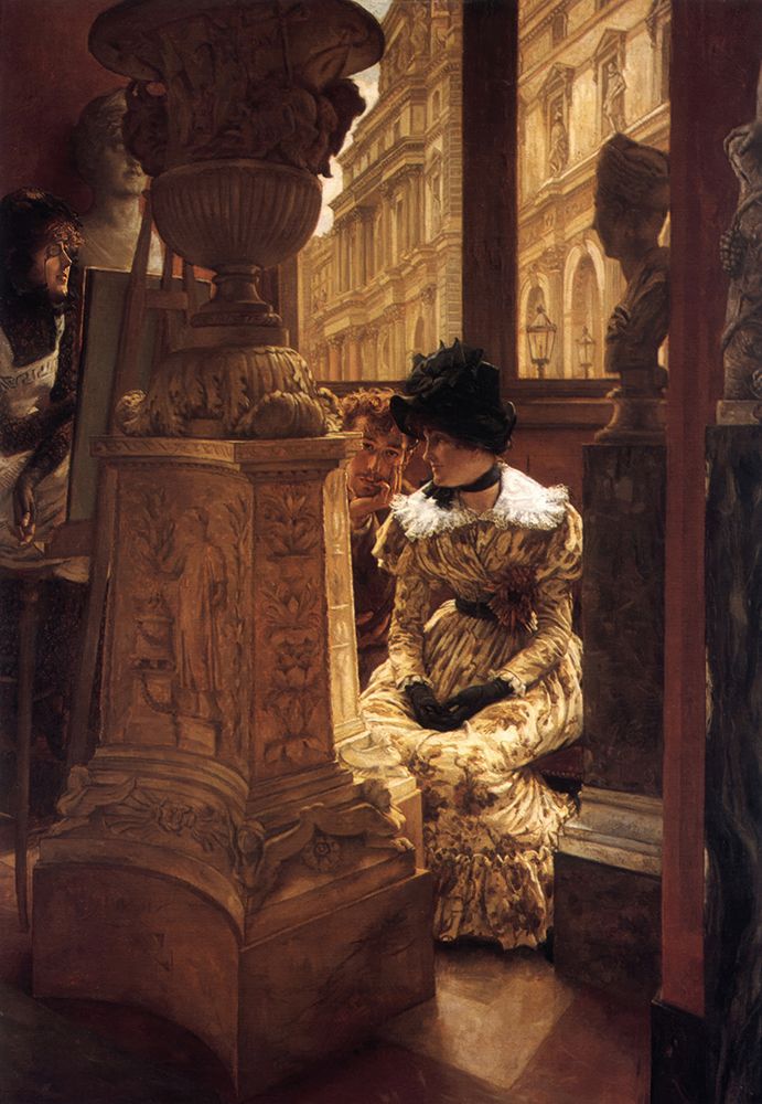 En el Louvre LEsthetique ca 1883 art print by James Tissot for $57.95 CAD