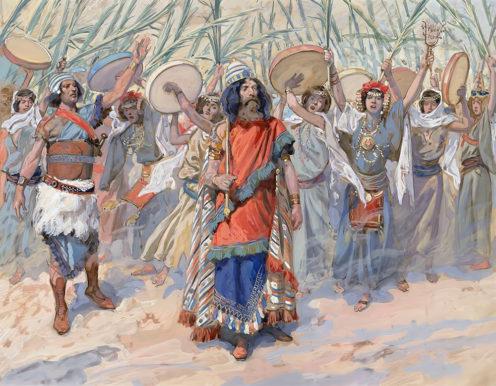Festivities in Honour of David art print by James Tissot for $57.95 CAD
