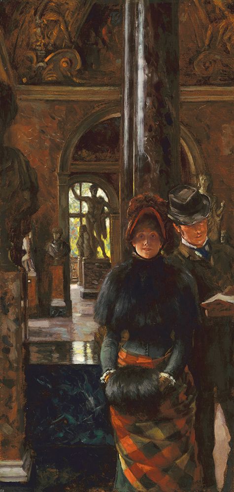Foreign visitors to the Louvre 1880 art print by James Tissot for $57.95 CAD