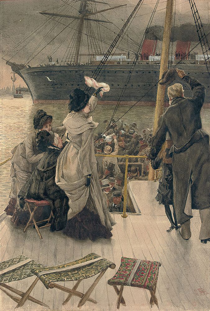 Goodbye, on the Mersey 1880 art print by James Tissot for $57.95 CAD