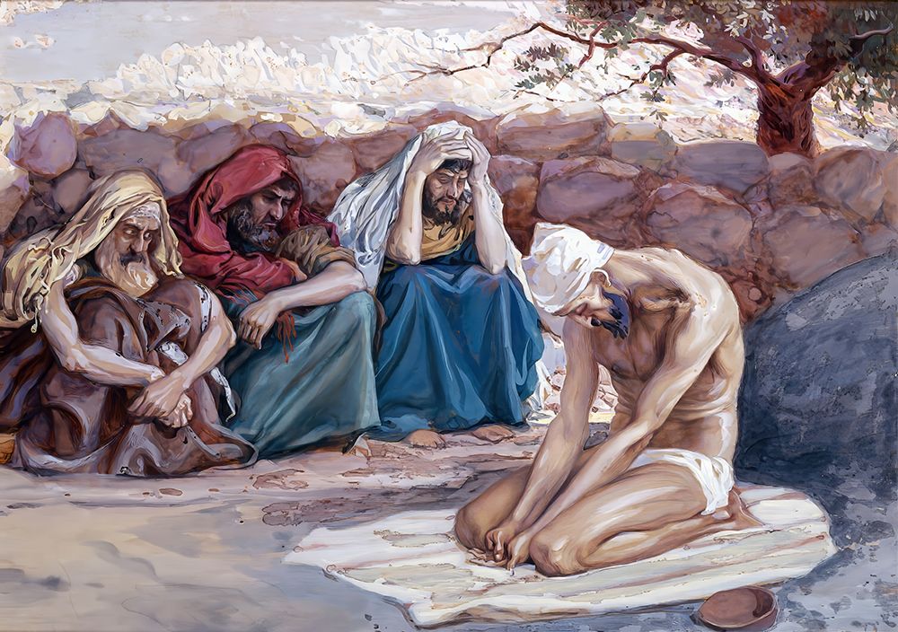 Job and His Three Friends art print by James Tissot for $57.95 CAD