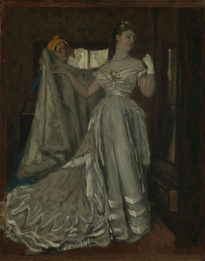 Lady and Chambermaid art print by James Tissot for $57.95 CAD