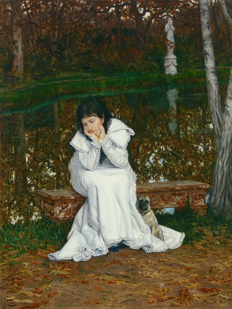 Melancholy 1868 art print by James Tissot for $57.95 CAD