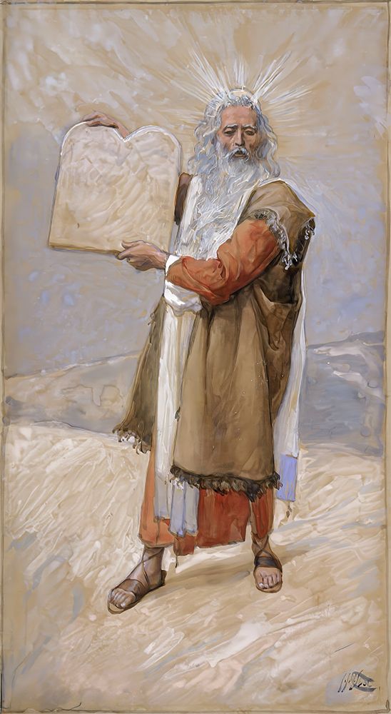 Moses and the Ten Commandments art print by James Tissot for $57.95 CAD
