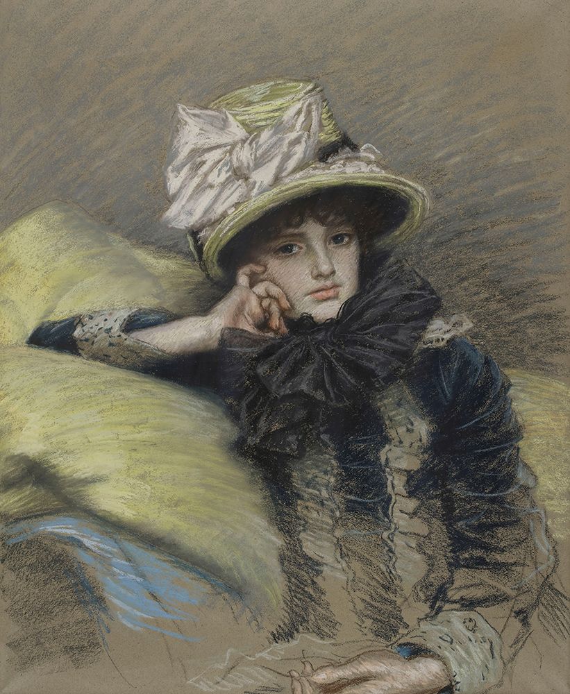 Portrait of a young woman 1883 art print by James Tissot for $57.95 CAD