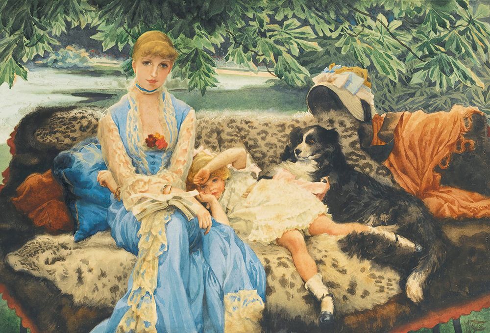 Quiet art print by James Tissot for $57.95 CAD