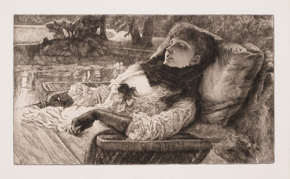 Soiree dete 1882 art print by James Tissot for $57.95 CAD