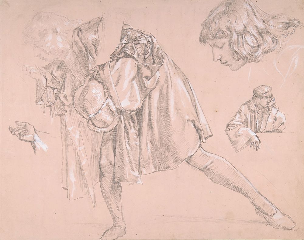 Study of a young man, for the painting The Departure of the Prodigal Son 1862 art print by James Tissot for $57.95 CAD
