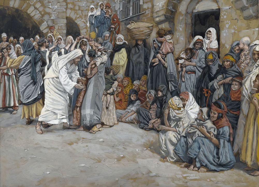 Suffer the Little Children to Come unto Me art print by James Tissot for $57.95 CAD