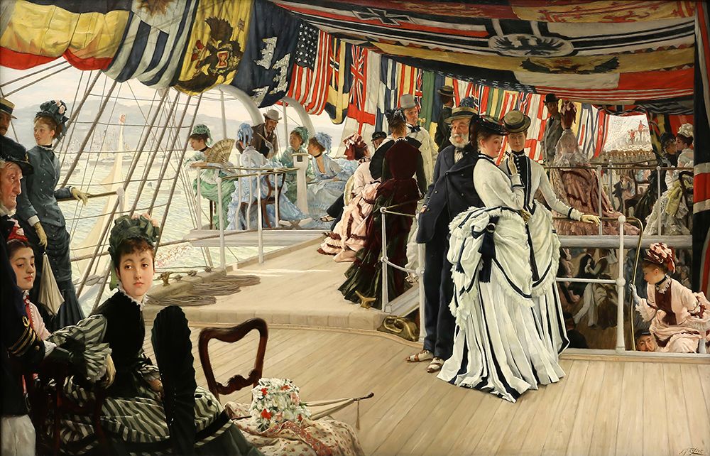 The Ball on Shipboard 1874 art print by James Tissot for $57.95 CAD