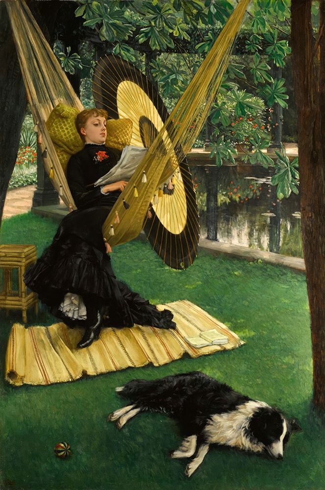 The Hammock art print by James Tissot for $57.95 CAD