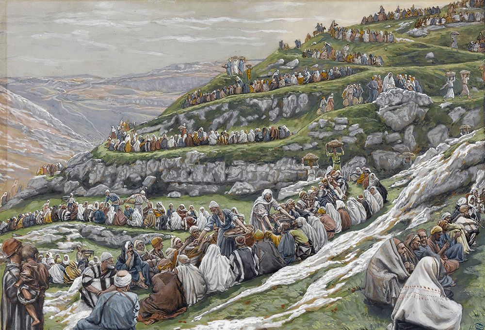 The Miracle of the Loaves and Fishes art print by James Tissot for $57.95 CAD