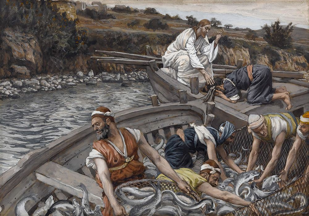 The Miraculous Draught of Fishes art print by James Tissot for $57.95 CAD