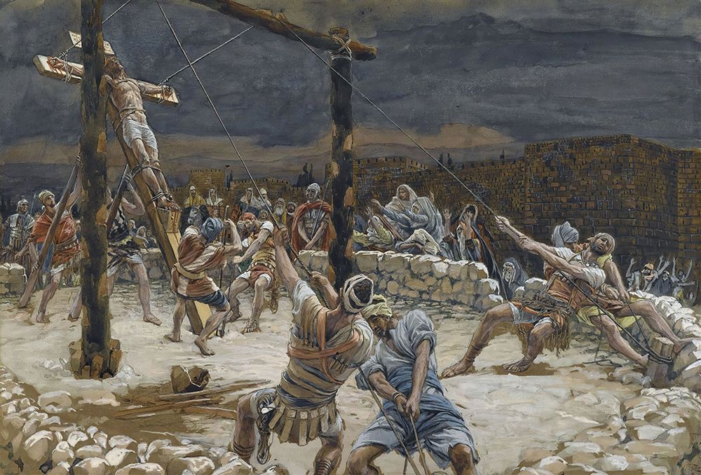 The Raising of the Cross art print by James Tissot for $57.95 CAD