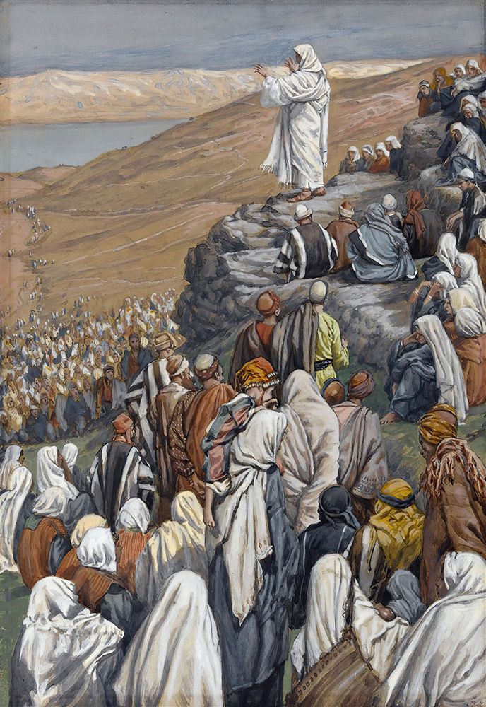 The Sermon of the Beatitudes art print by James Tissot for $57.95 CAD